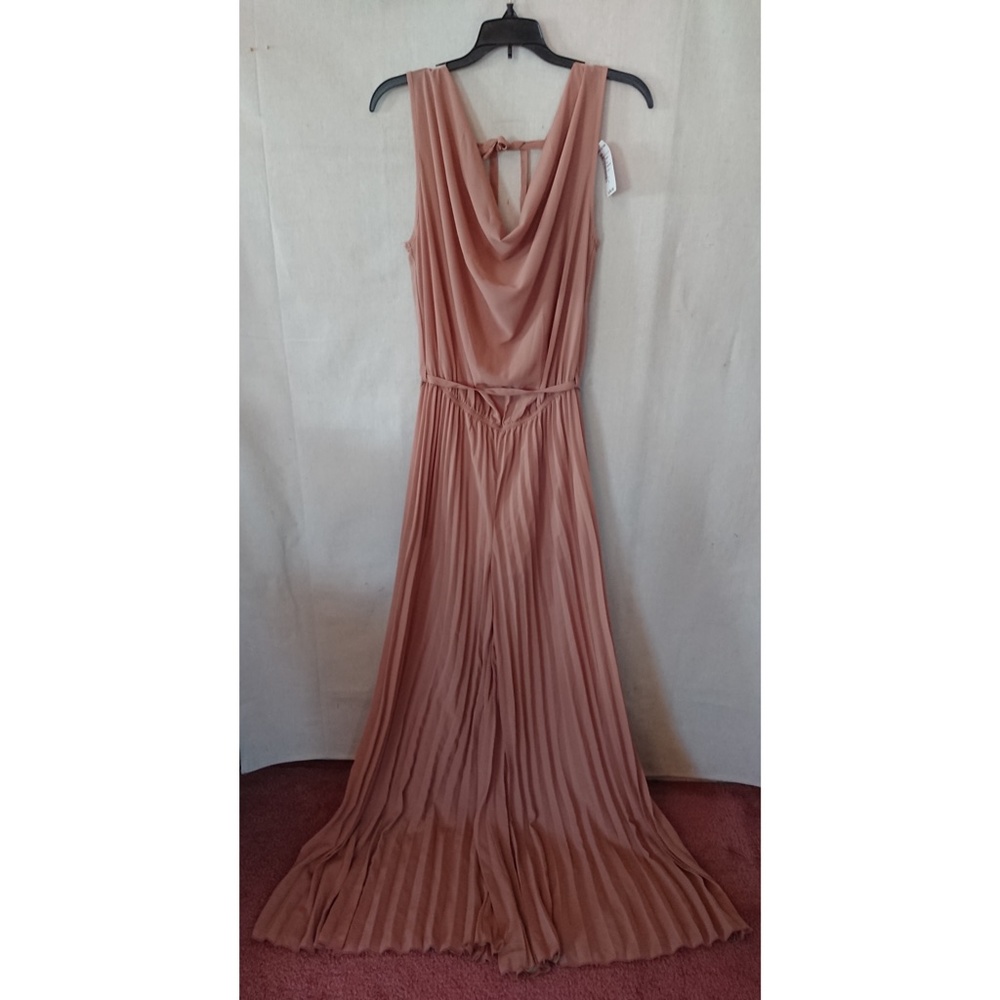 Vintage Taupe Love Culture Sleeveless Chiffon Jumpsuit
